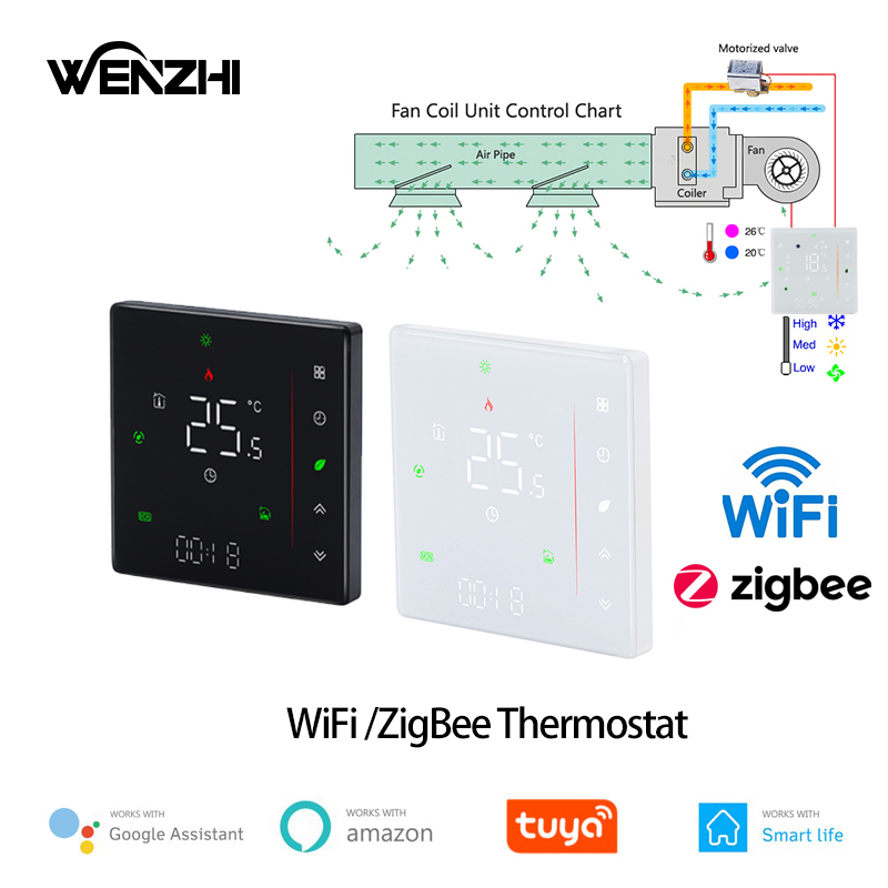 Wifi Thermostat - Zigbee/Wifi 에어컨 온도 조절기 팬 코일