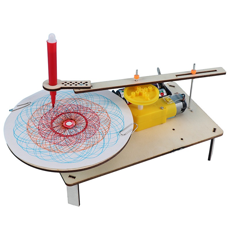 Stem Robotics Kit - 1-3Pcs DIY 나무 전기 플로터 드로잉