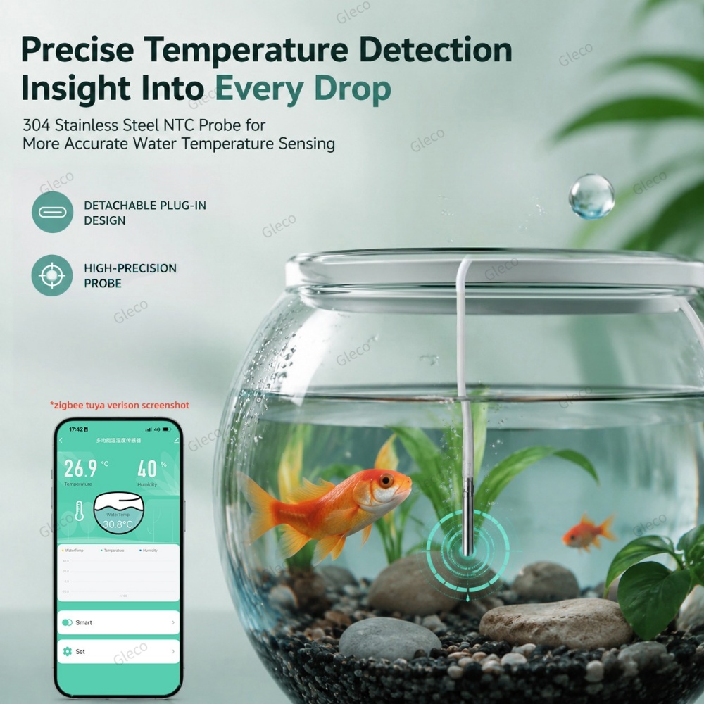 지그비(Zigbee) NTC 온도 및 습도 센서, 방수 - Smart Home Automation Kit 리뷰 및 가격