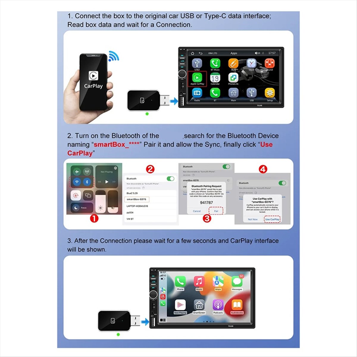무선 CarPlay 안드로이드 오토 무선 어댑터에 적합 - Wifi Smart Plug 리뷰 및 가격