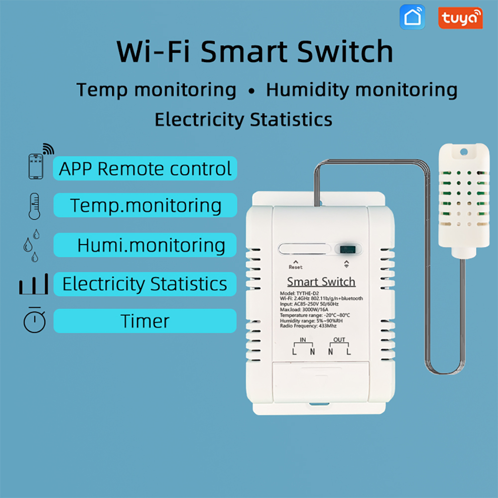 WiFi TH-16 스위치 Tuya 무선 제어, 전력  - Wifi Thermostat 리뷰 및 가격
