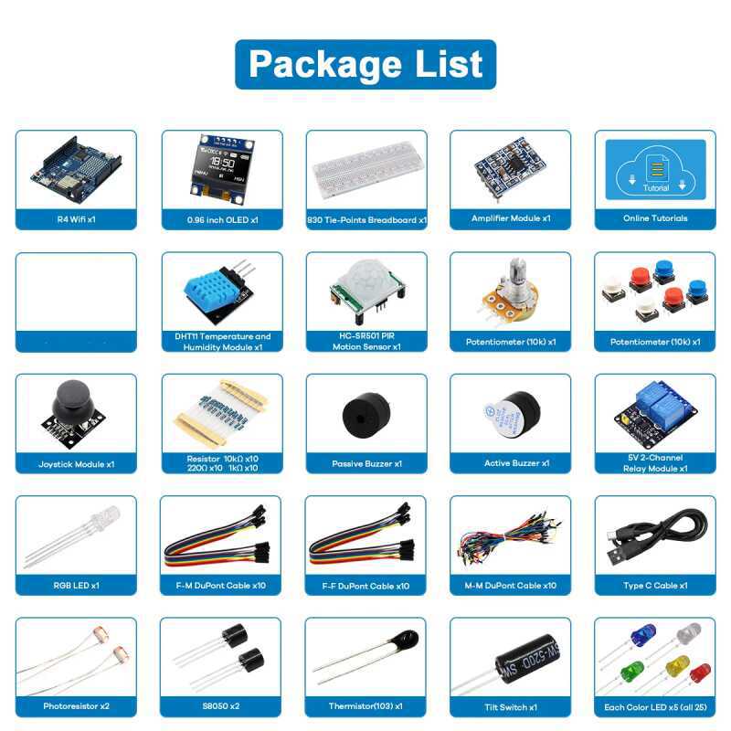 UNO R4 WiFi 호환 개발용 스타터 키트(센서 및 - Electronics Project Kit 리뷰 및 가격