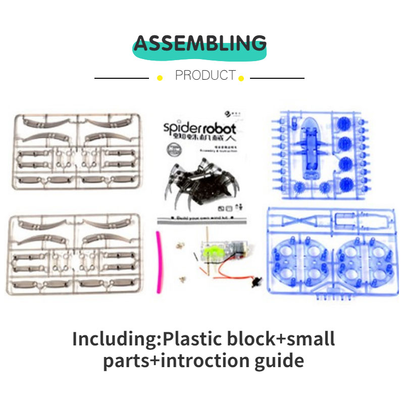 뜨거운 판매 새로운 전기 로봇 거미 장난감 DIY 교육 - Stem Robotics Kit 리뷰 및 가격