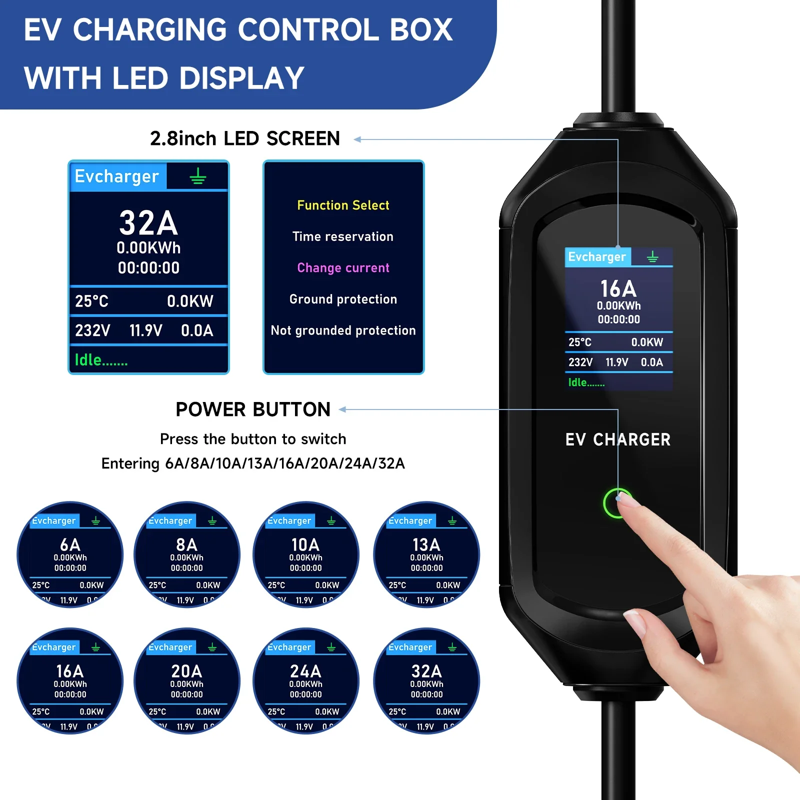 Puppyfc 7.2KW Type1 EV 충전기 32A - Wifi Smart Plug 리뷰 및 가격