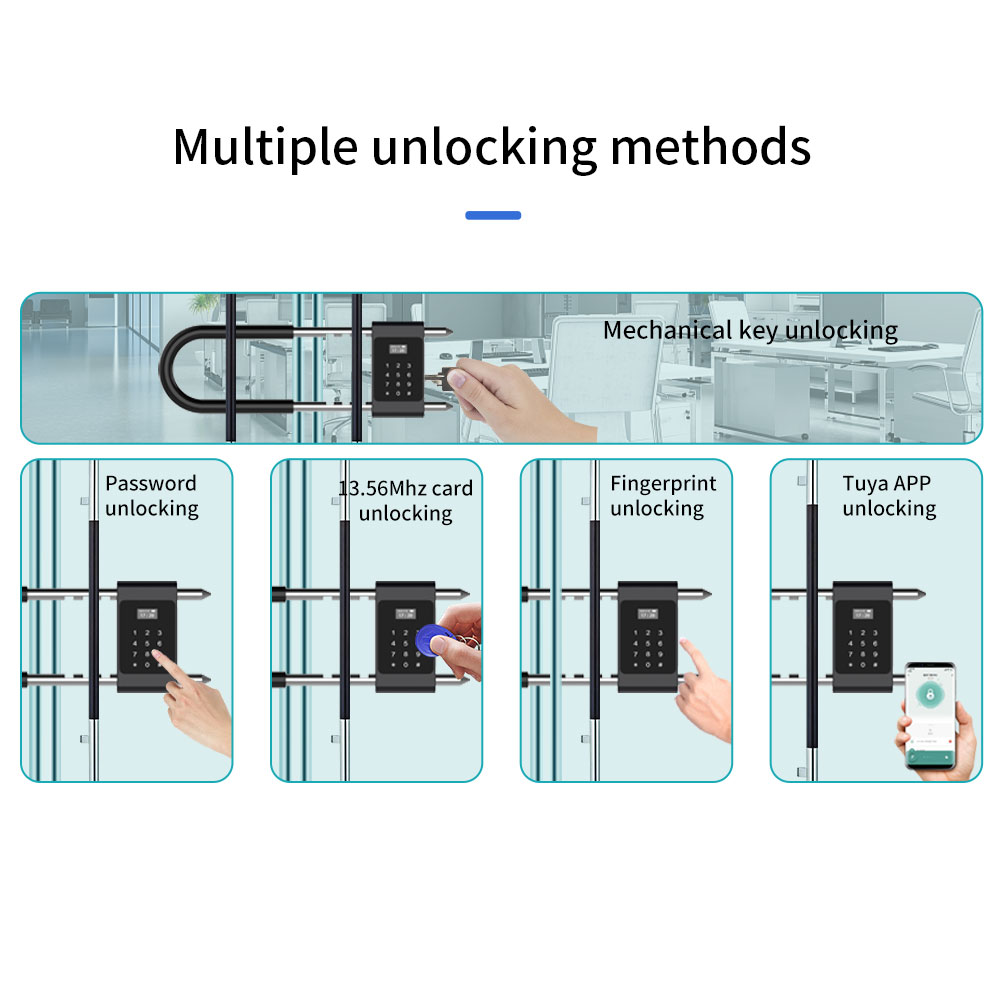전자 생체 인식 지문 잠금 장치 지원 Tuya APP  - Smart Door Lock Wifi 리뷰 및 가격